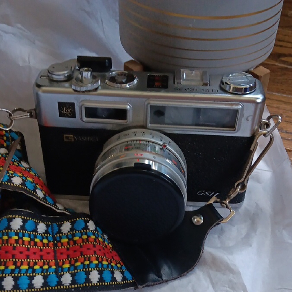 Yashica GSN Classic Black and Silver Camera